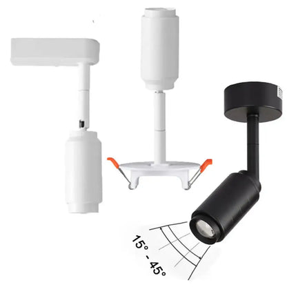 Modern black & white adjustable beam led ceiling lamp living room
