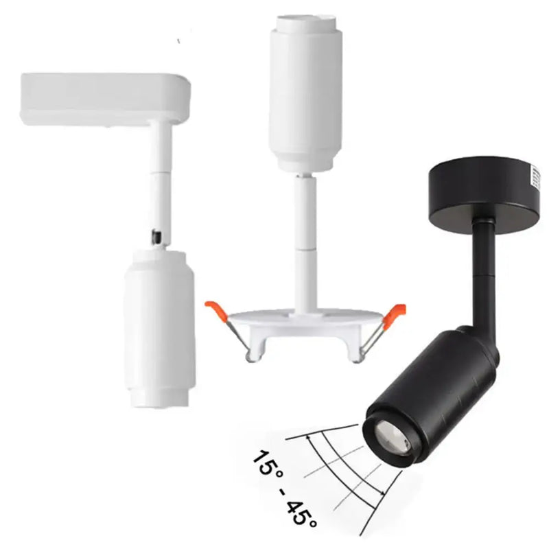Modern black & white adjustable beam led ceiling lamp living room