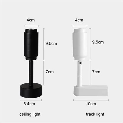 Modern black & white adjustable beam led ceiling lamp living room