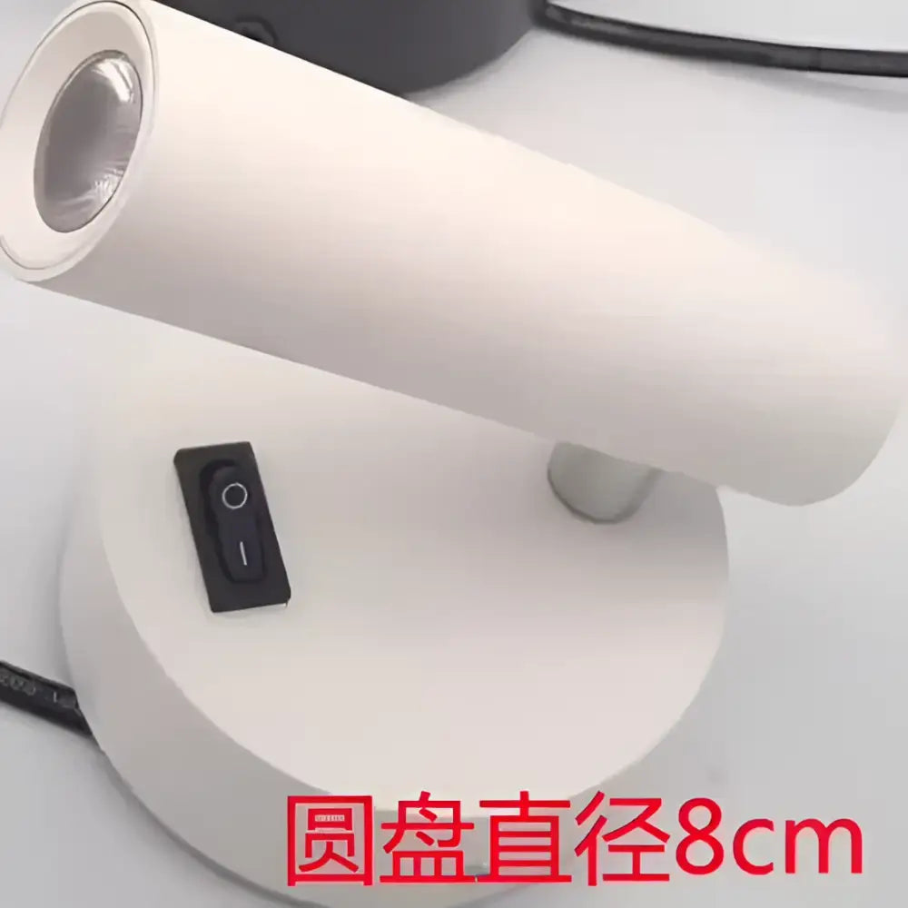 Modern black & white adjustable bedside led wall lamp bedroom light