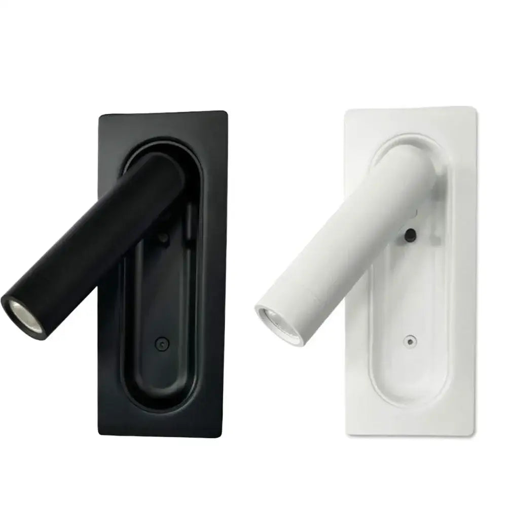 Modern black & white adjustable bedside led wall lamp bedroom light