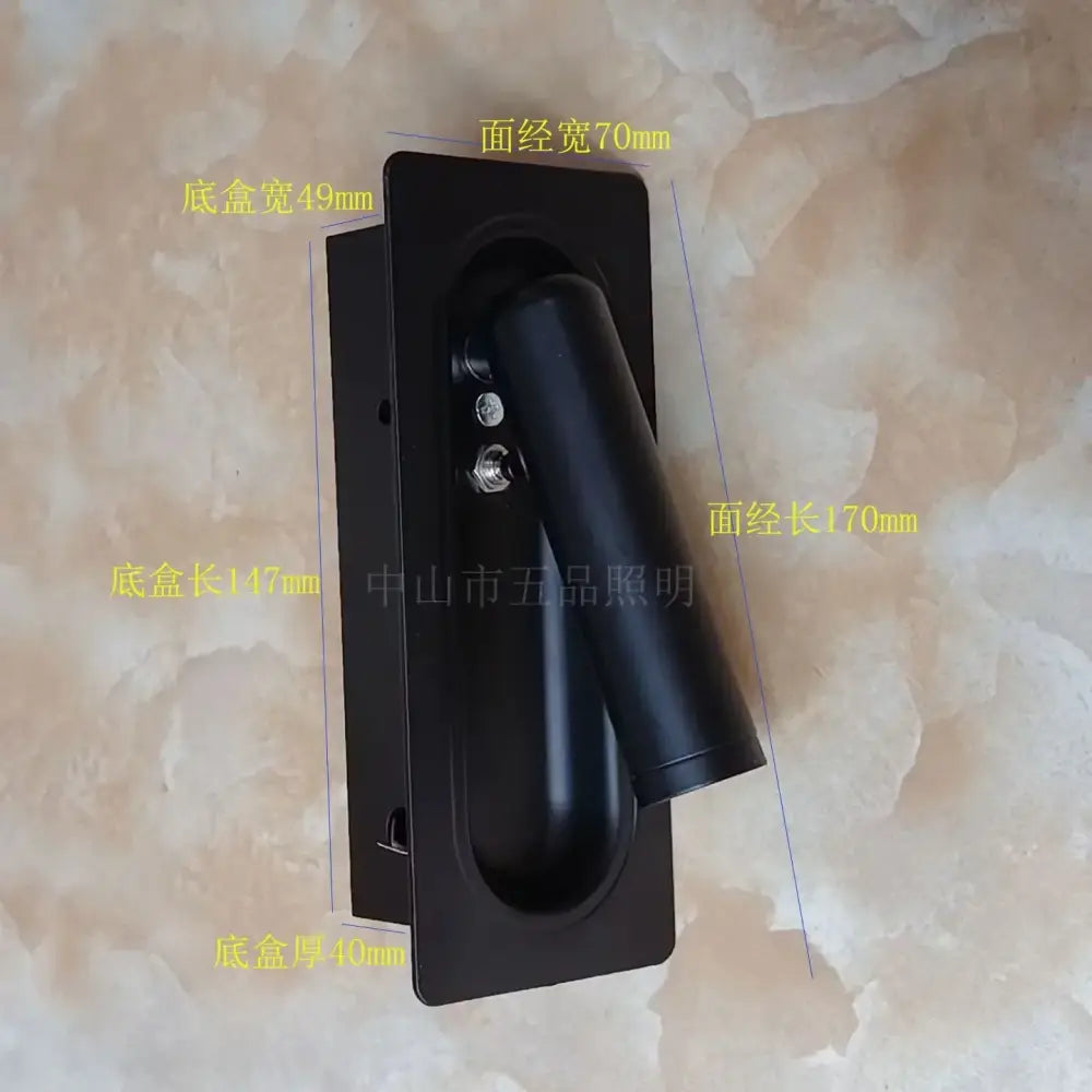 Modern black & white adjustable bedside led wall lamp bedroom light