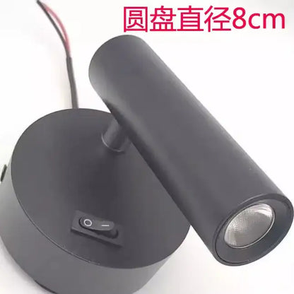 Modern black & white adjustable bedside led wall lamp bedroom light