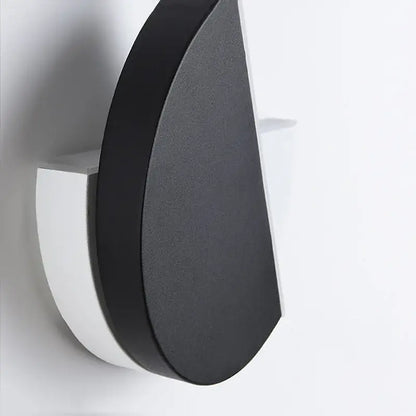 Modern black & white adjustable led wall lamp bedroom sconce