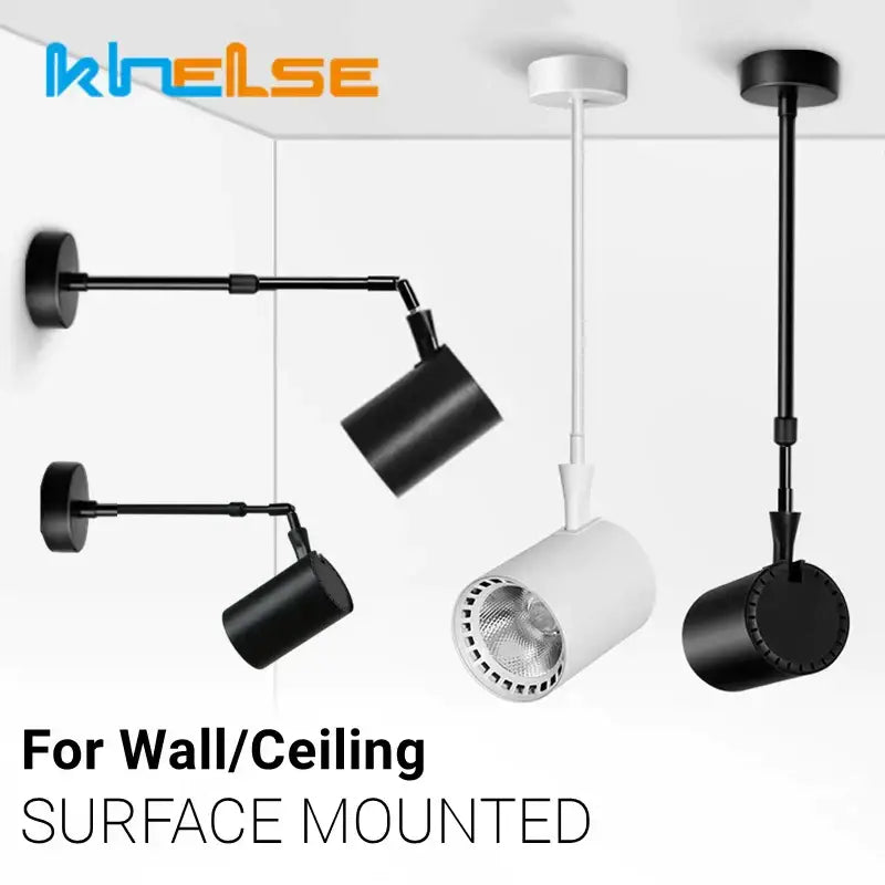 Modern black & white adjustable led wall lamp bedroom track light