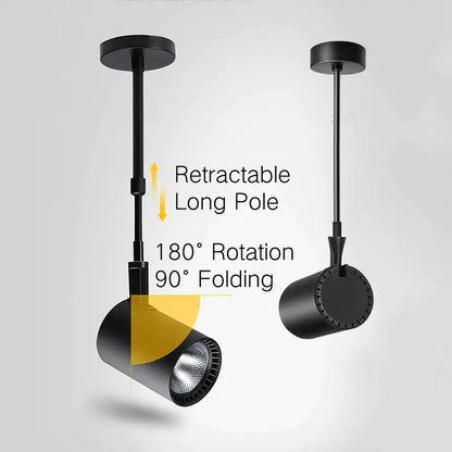Modern black & white adjustable led wall lamp bedroom track light