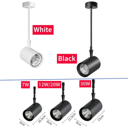 Modern black & white adjustable led wall lamp bedroom track light