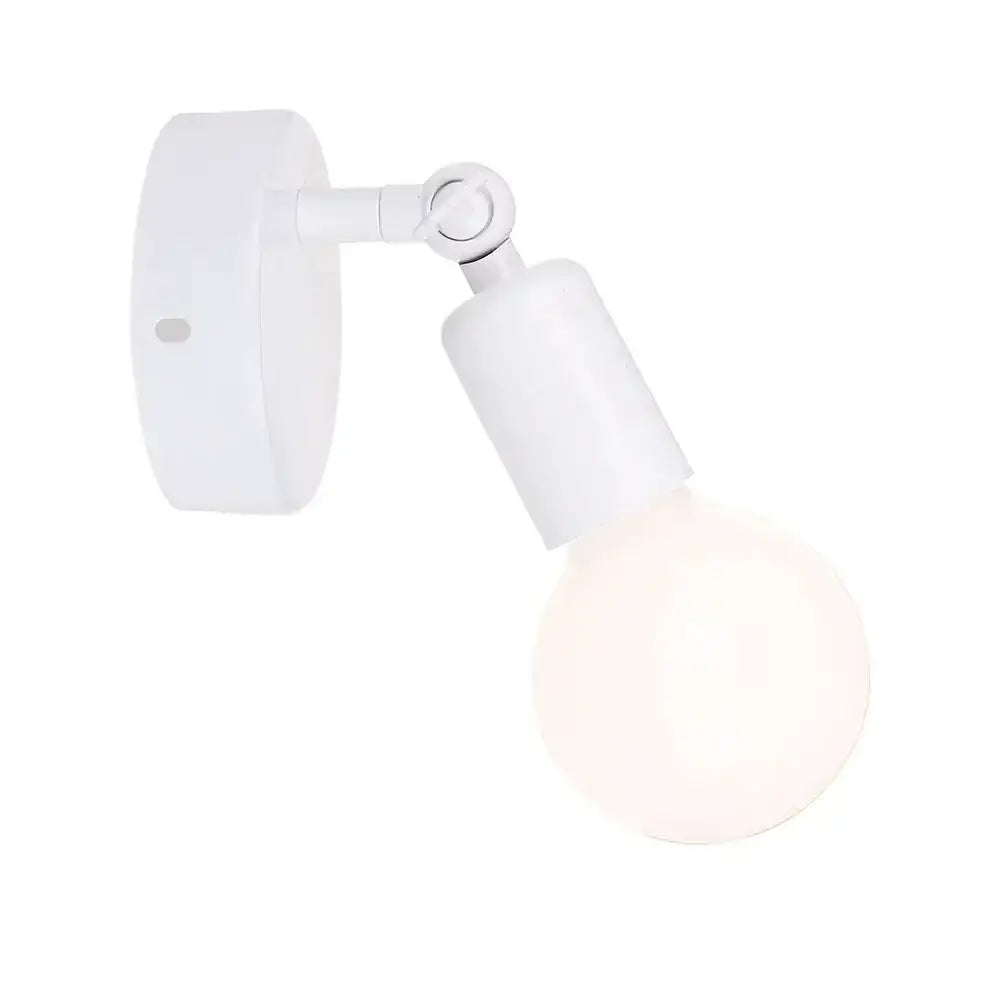 Modern black & white adjustable wall lamp holder bedroom sconce