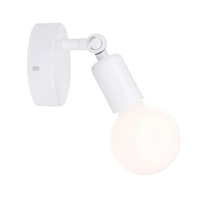 Modern black & white adjustable wall lamp holder bedroom sconce
