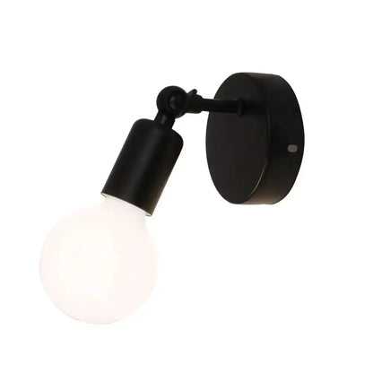 Modern black & white adjustable wall lamp holder bedroom sconce