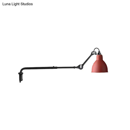 Modern black & white articulated bedroom wall lamp wired electric power