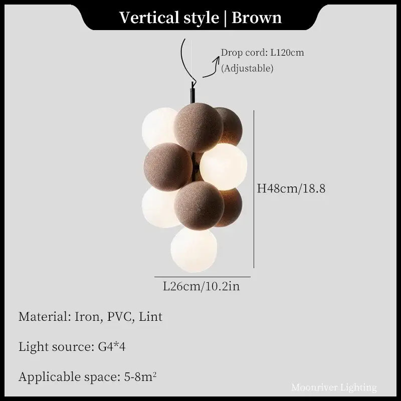 Modern black & white ball led ceiling chandelier kitchen pendant light