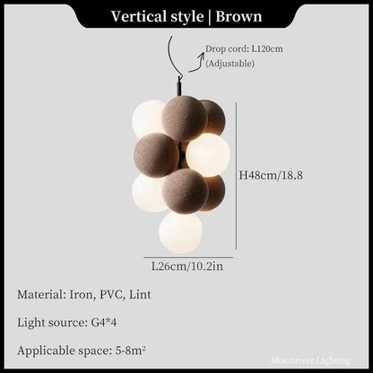 Modern black & white ball led ceiling chandelier kitchen pendant light