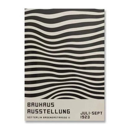 DecorBites™ Modern Black & White Bauhaus Canvas Print