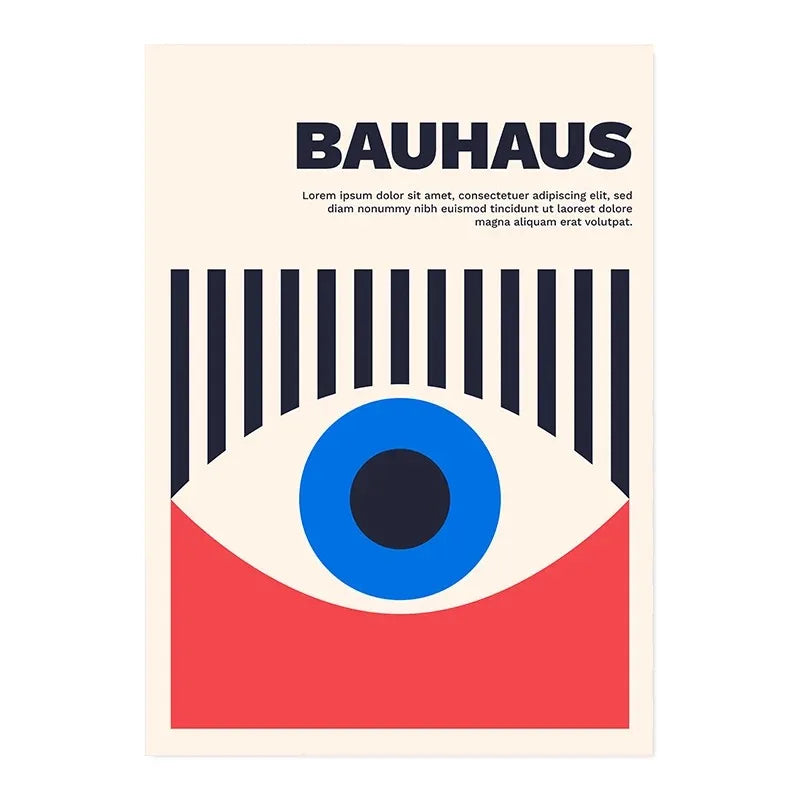 DecorBites™ Modern Black & White Bauhaus Canvas Print