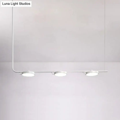 Modern black & white chandelier dining room pendant light