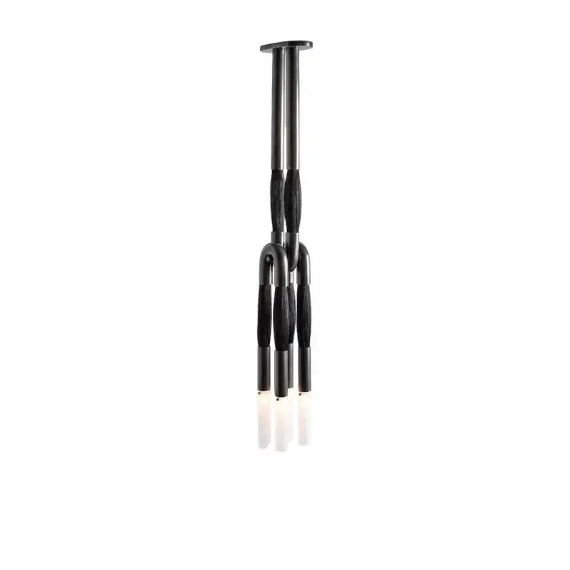 Modern black & white cloth pendant light kitchen dining room
