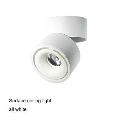 Modern black & white cob led ceiling spot light for living room