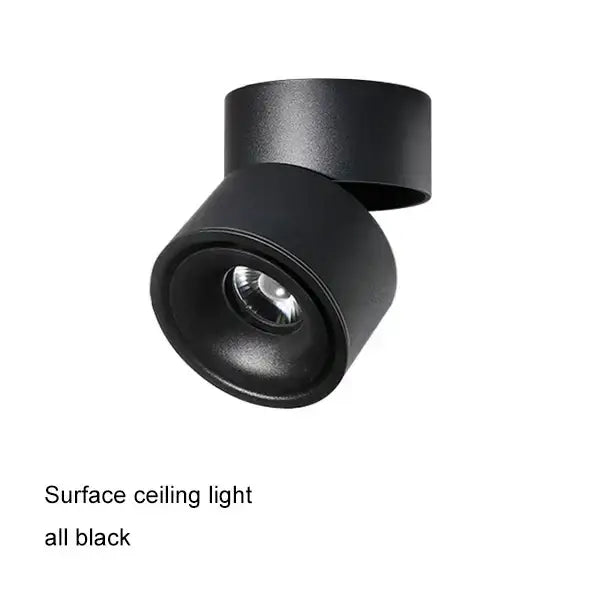Modern black & white cob led ceiling spot light for living room