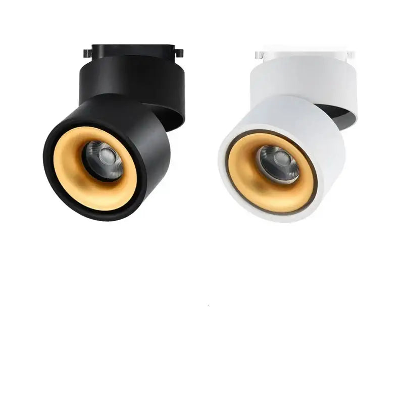 Modern black & white cob led ceiling spot light for living room