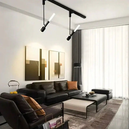 Modern black & white cob pendant spotlight – living room light