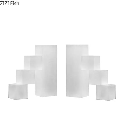 Modern black & white crystal bookends sculpture living room decor