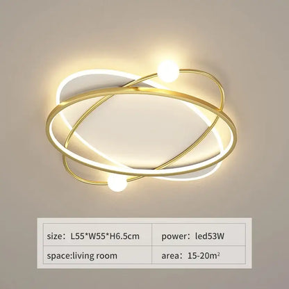 Modern black & white led ceiling light living room