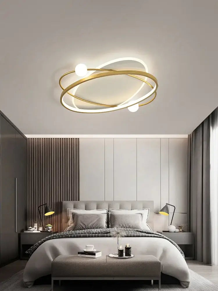 Modern black & white led ceiling light living room