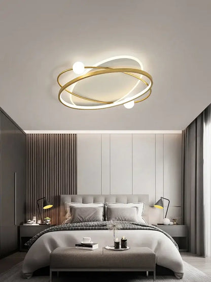Modern black & white led ceiling light living room