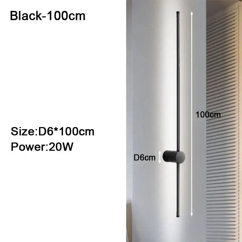 Modern black & white dimmable led wall lights bedroom sconce