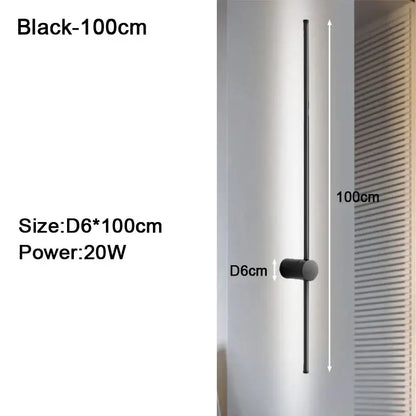 Modern black & white dimmable led wall lights bedroom sconce