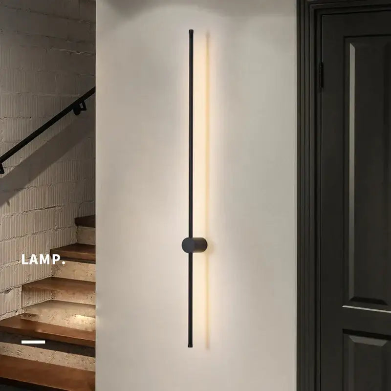 Modern black & white dimmable led wall lights bedroom sconce