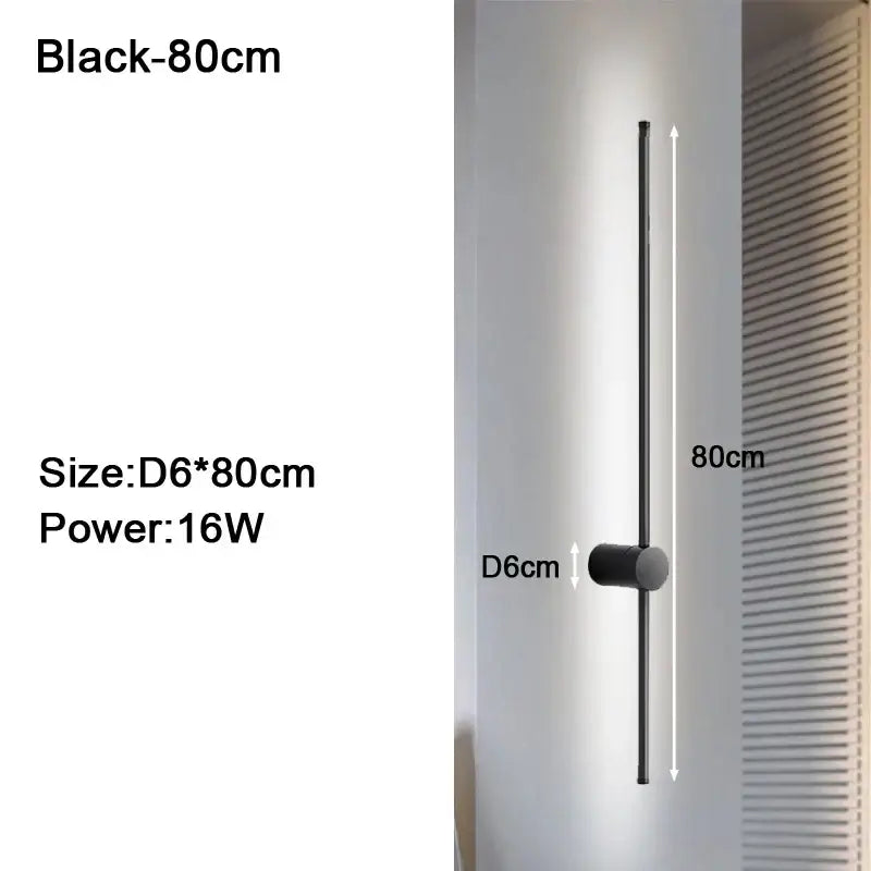 Modern black & white dimmable led wall lights bedroom sconce
