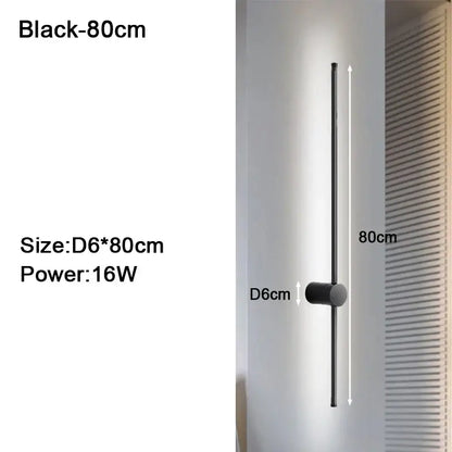 Modern black & white dimmable led wall lights bedroom sconce
