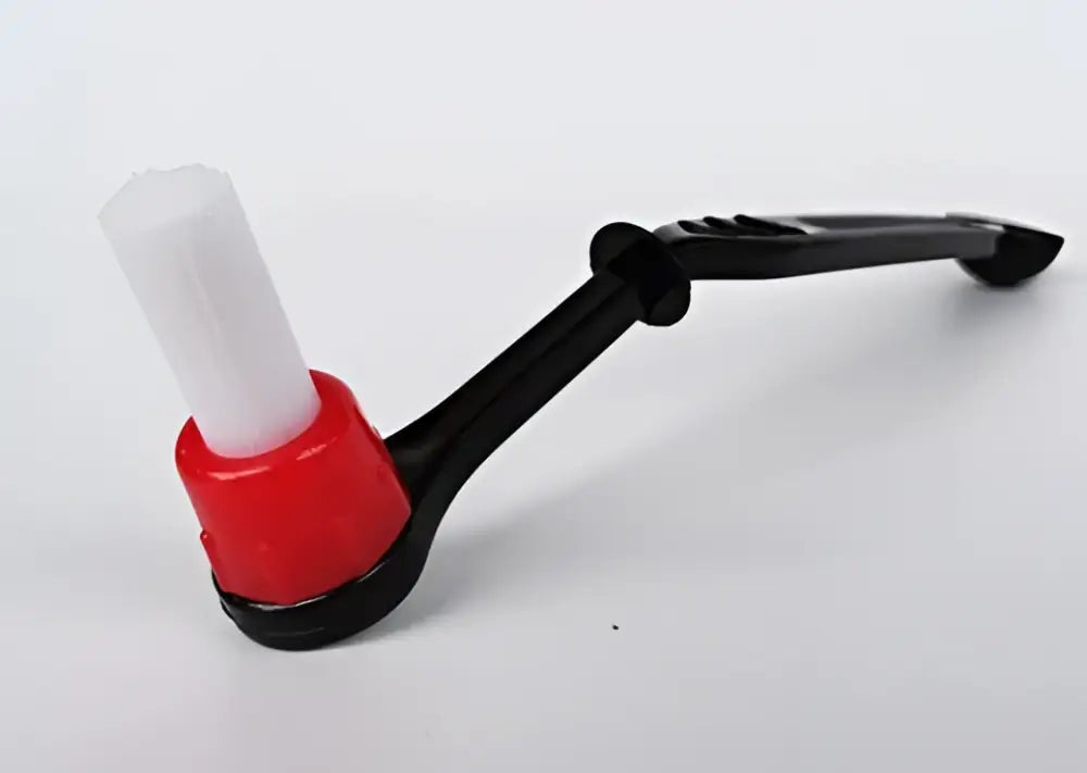 Modern black & white espresso machine brush cleaner kitchen tool