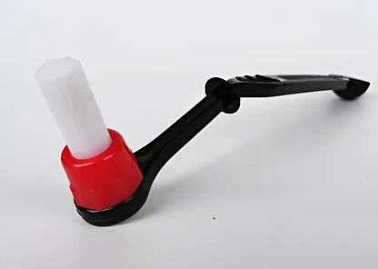 Modern black & white espresso machine brush cleaner kitchen tool