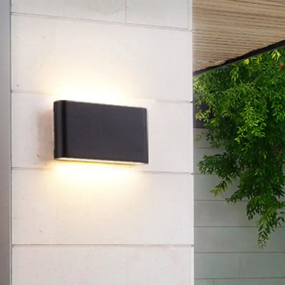 Modern black & white flush mount wall lamp – bedroom led sconce light