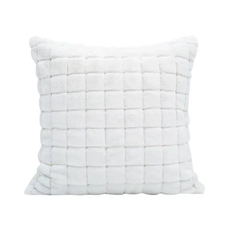 Modern black & white geometric jacquard cushion cover living room