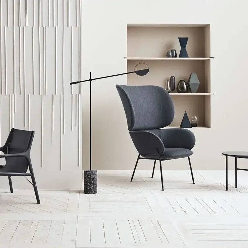 Modern black & white geometric line pendant lamp for dining room