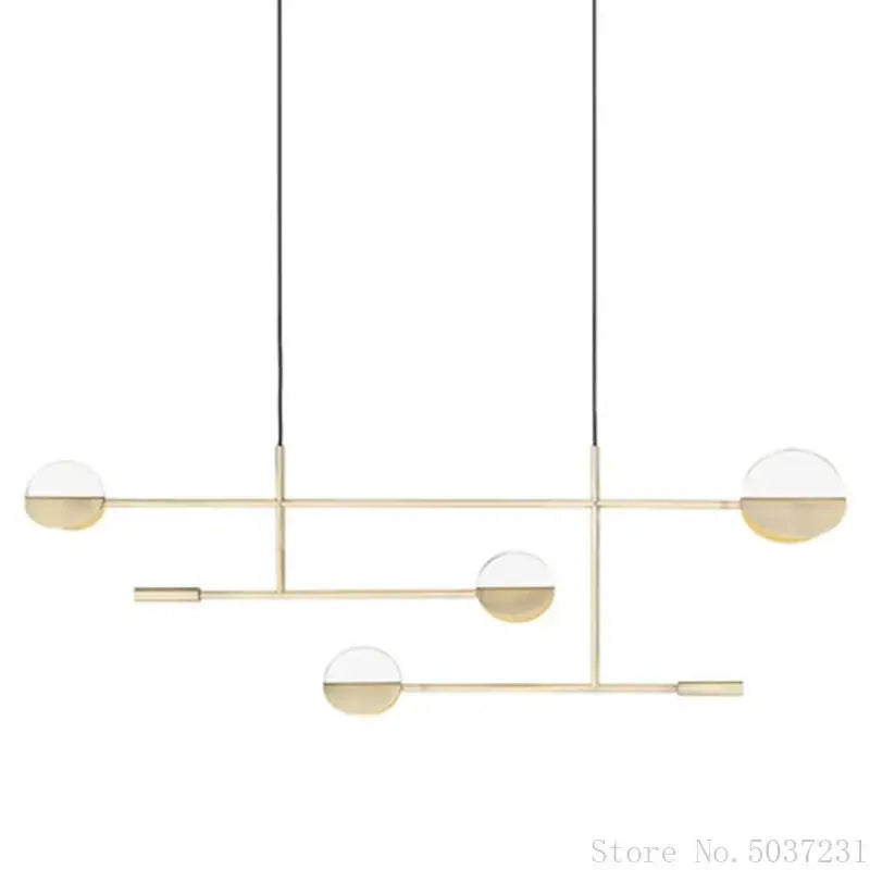 Modern black & white geometric pendant light kitchen geometric iron