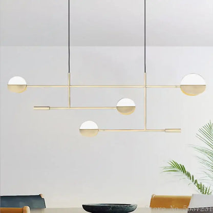 Modern black & white geometric pendant light kitchen geometric iron