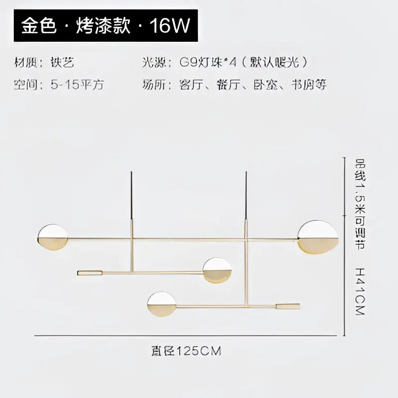Modern black & white geometric pendant light kitchen geometric iron