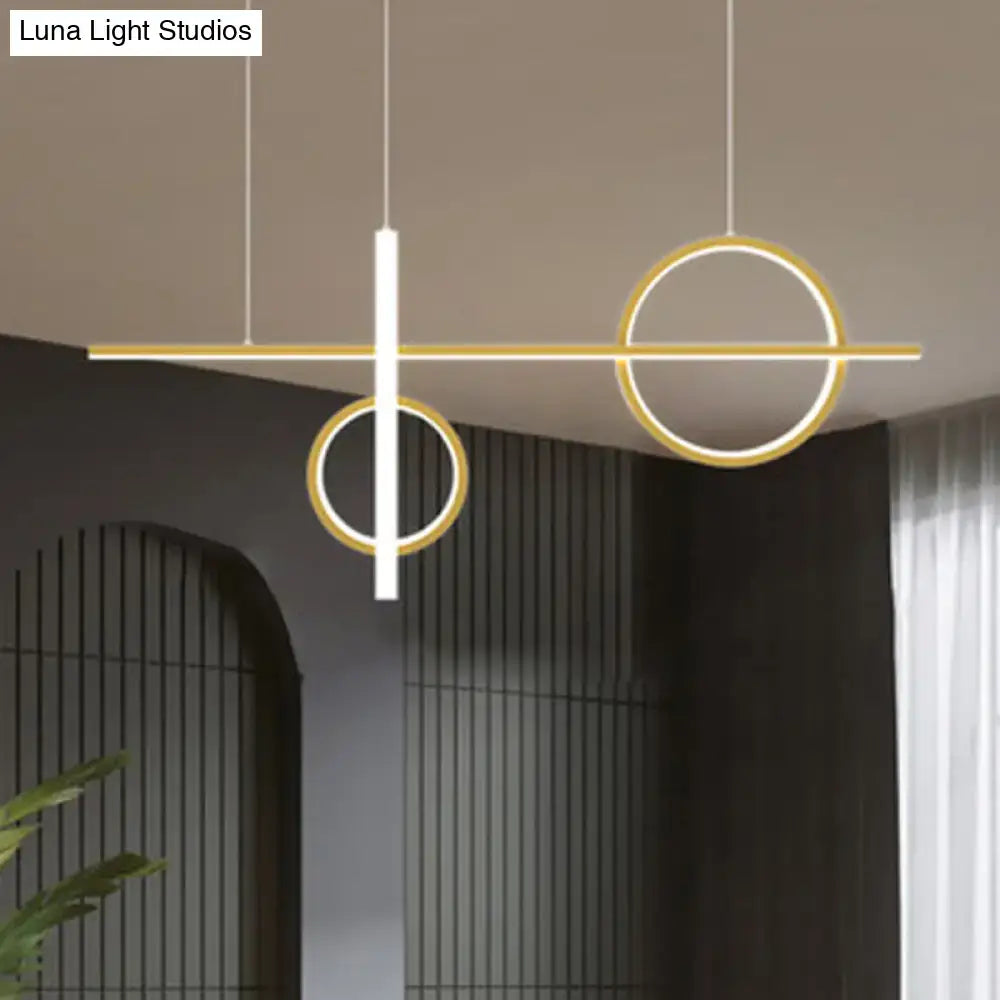 Modern black & white geometric pendant light – parlour acrylic shade