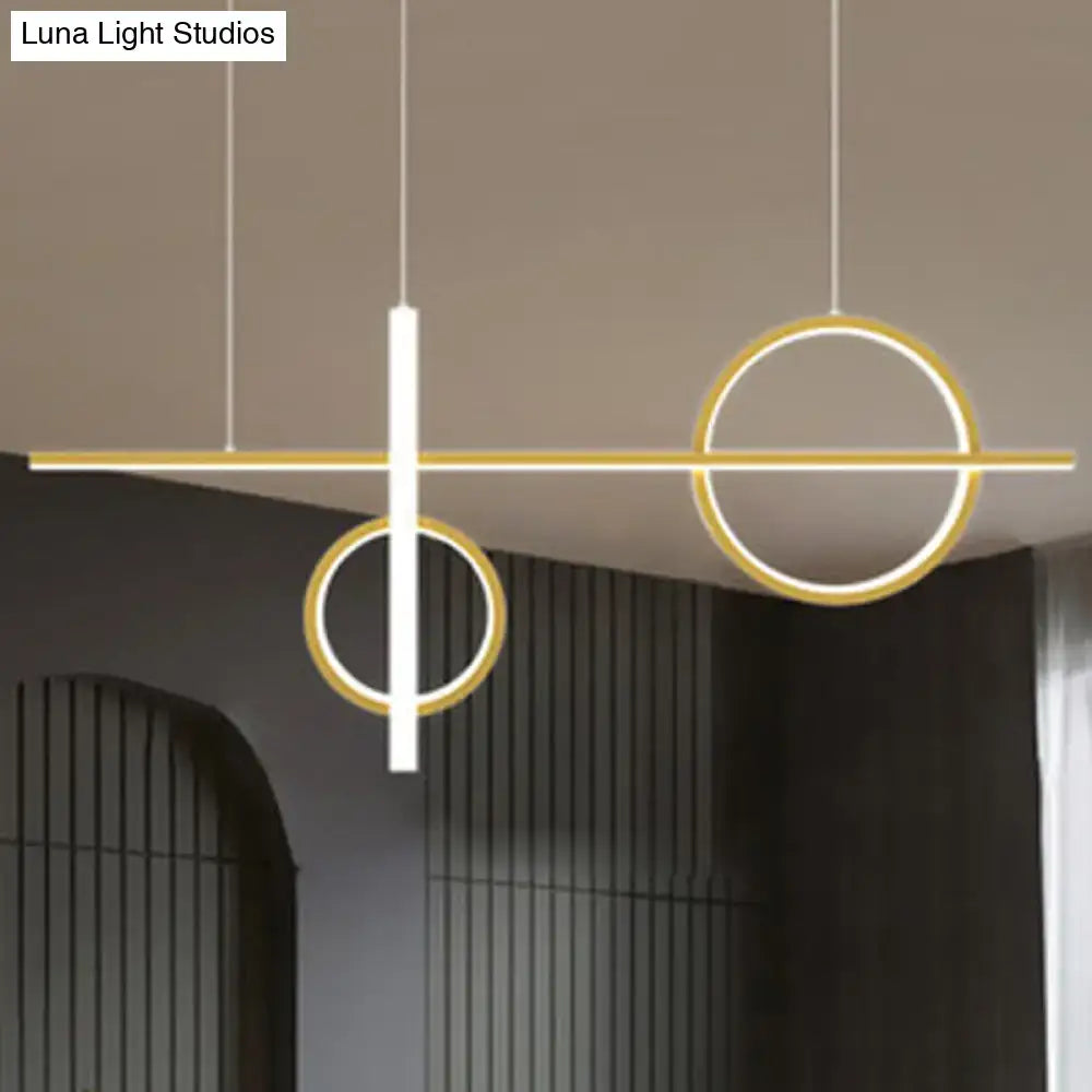 Modern black & white geometric pendant light – parlour acrylic shade