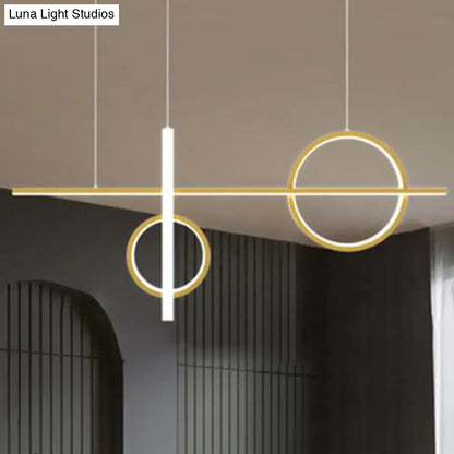 Modern black & white geometric pendant light – parlour acrylic shade