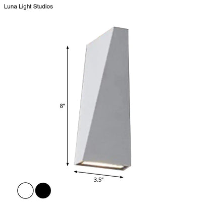 Modern black & white geometric wall sconce bedroom wall lamp