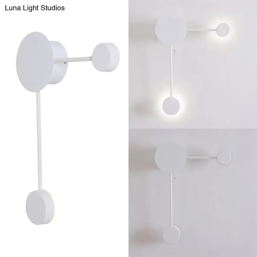 Modern black & white geometric wall sconce living room light fixture