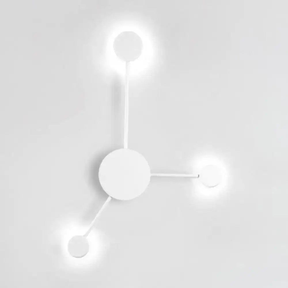 Modern black & white geometric wall sconce living room light fixture