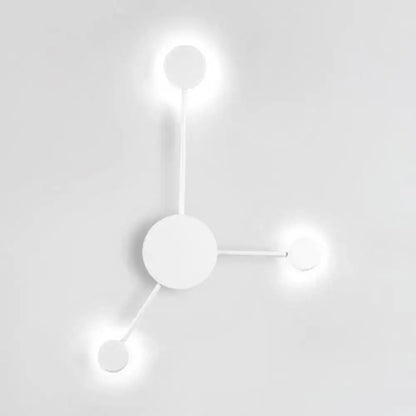 Modern black & white geometric wall sconce living room light fixture