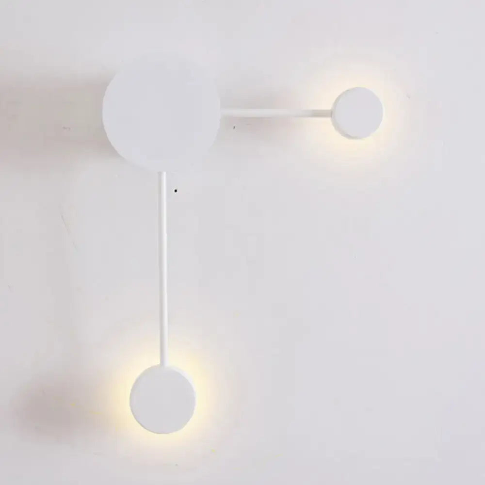 Modern black & white geometric wall sconce living room light fixture